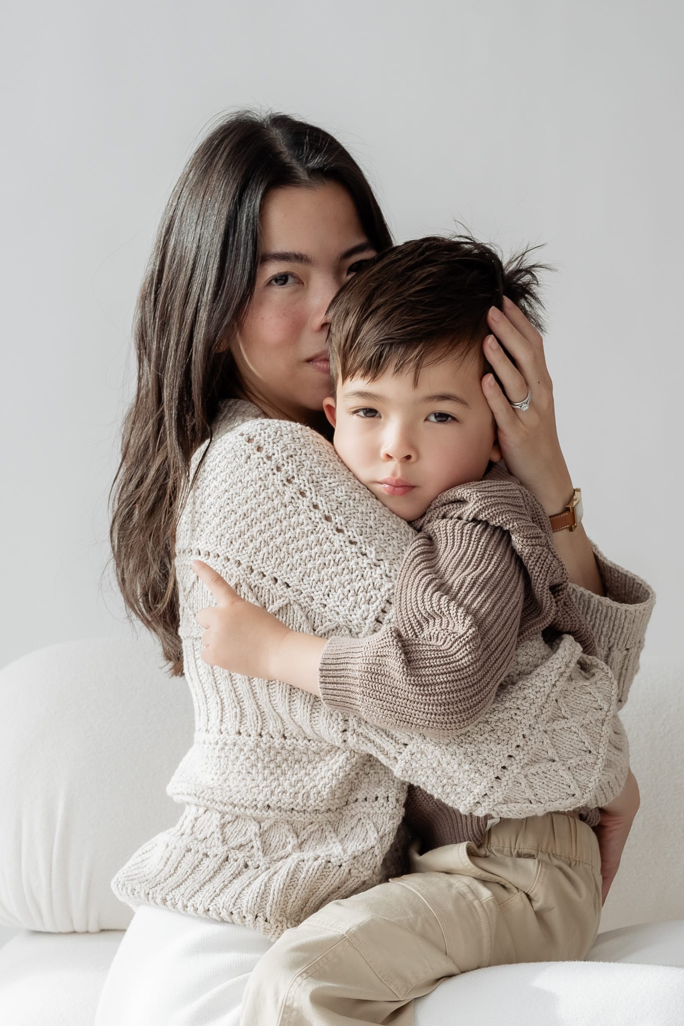 Family studio shoot with Sophie Nguyen and her beautiful family at my studio, by maryam southam photography.